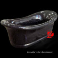 black stone carving bathtub